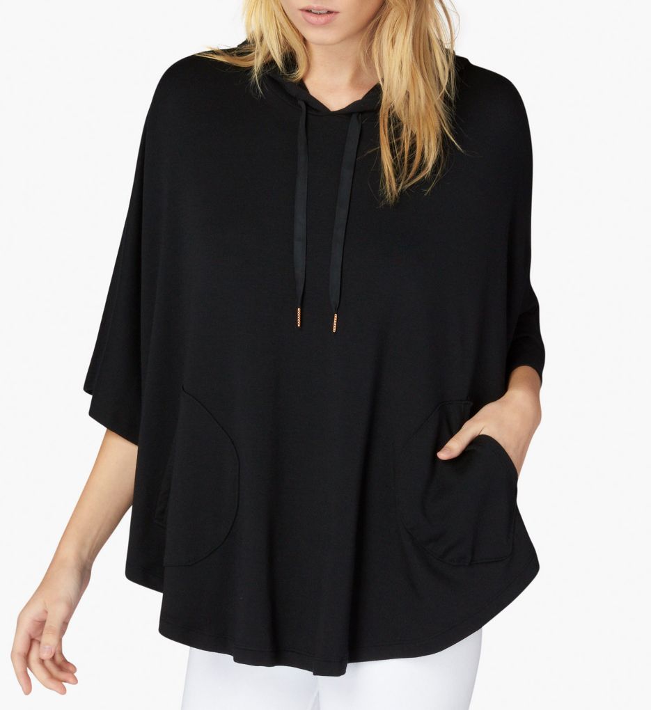 Modal Baby Terry Circle Hem Hooded Poncho-acs