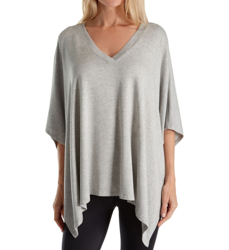 Modal Baby Terry V-Neck Poncho-fs