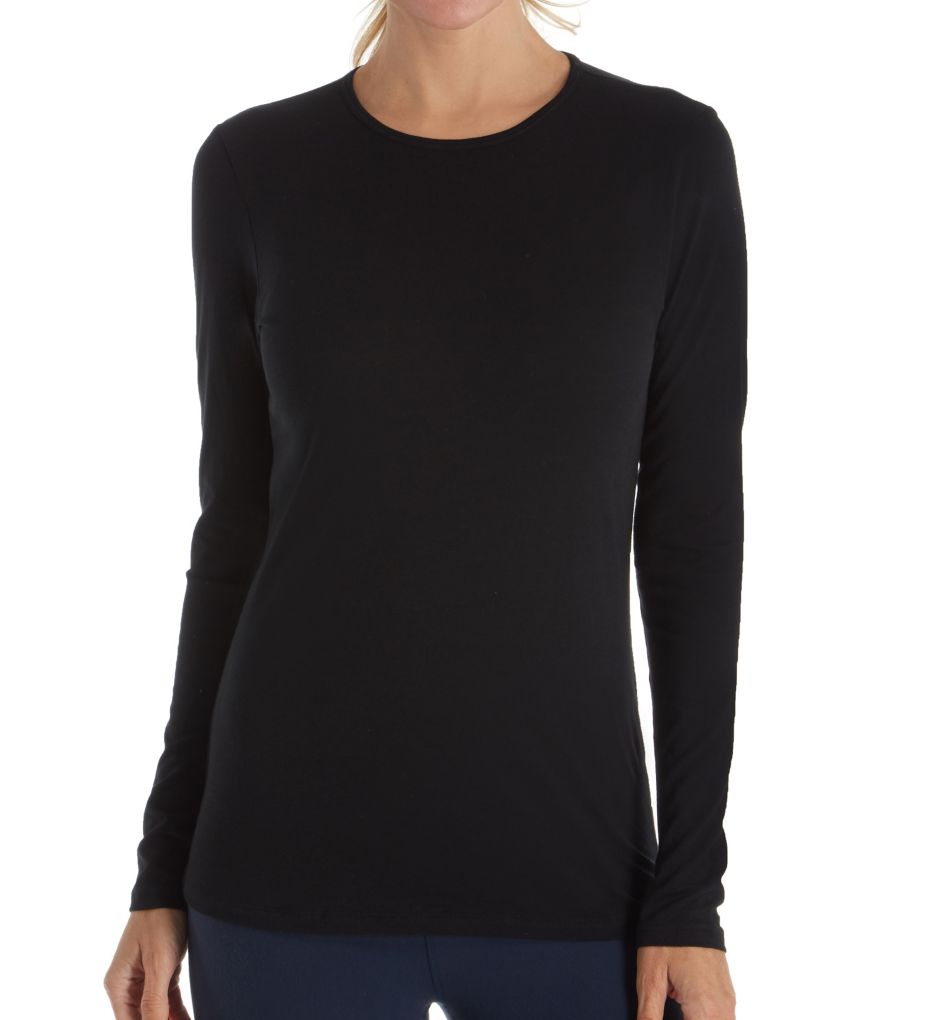 All About It Pima Cotton Long Sleeve Top-fs