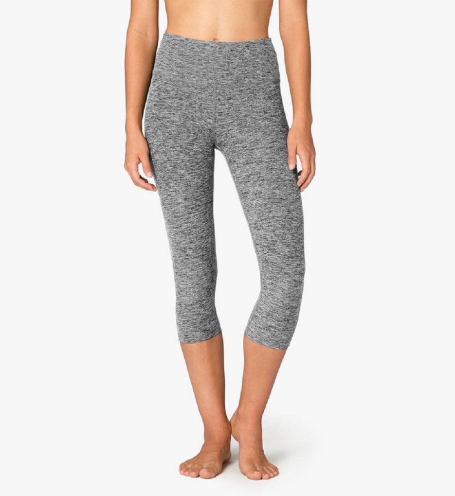 yoga beyond legging capri spacedye waist performance brands