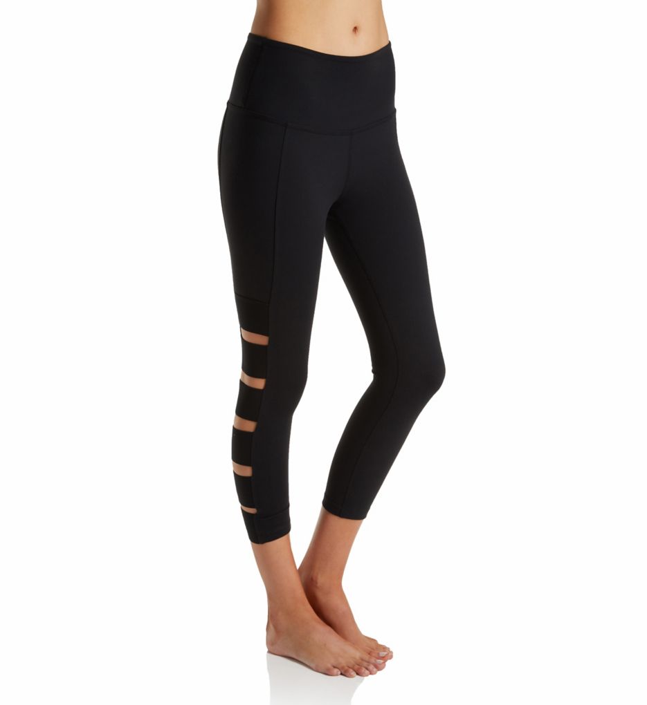 Supplex Wide Band Stacked Capri Legging-acs