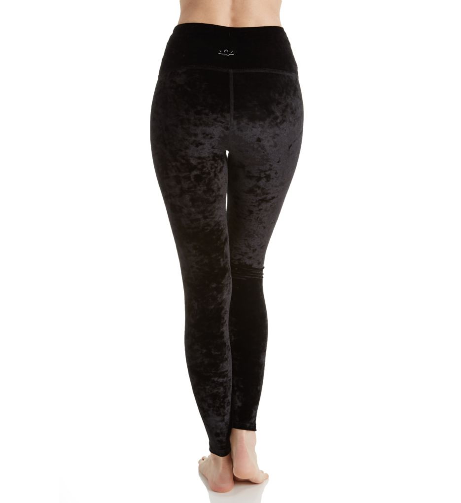 Crushed Velvet High Waist Long Legging