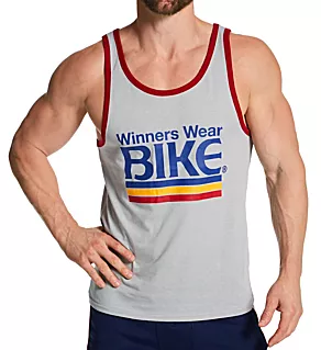 Logo Ringer Lightweight Retro Tank Gray/Red M