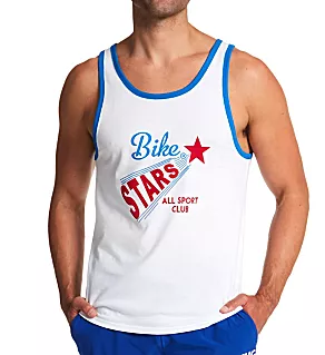 Logo Ringer Lightweight Retro Tank WHT M