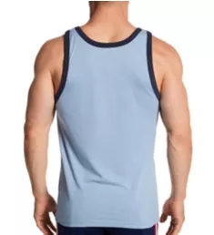 Logo Ringer Lightweight Retro Tank Light Blue S