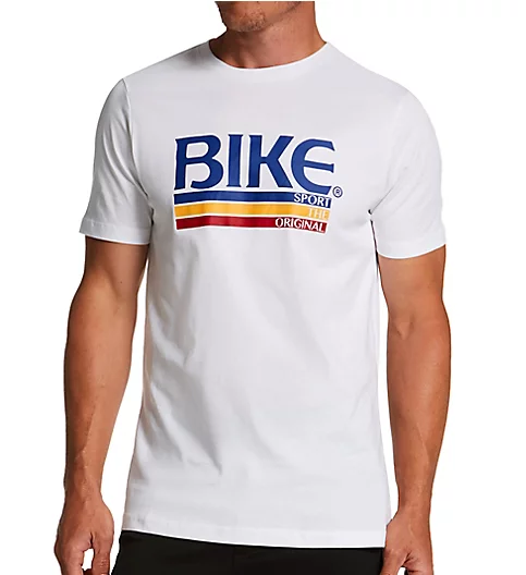 Bike 100% Cotton Logo T-Shirt WHT 2XL 