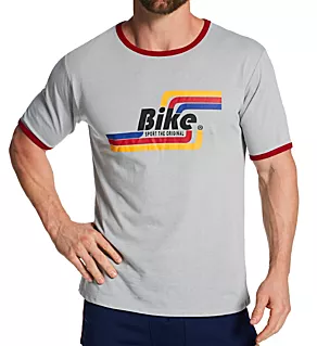 Classic Ringer Cotton-Blend T-Shirt Red XL