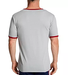 Classic Ringer Cotton-Blend T-Shirt Red XL