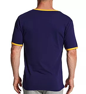 Classic Ringer Cotton-Blend T-Shirt Rhodonite M