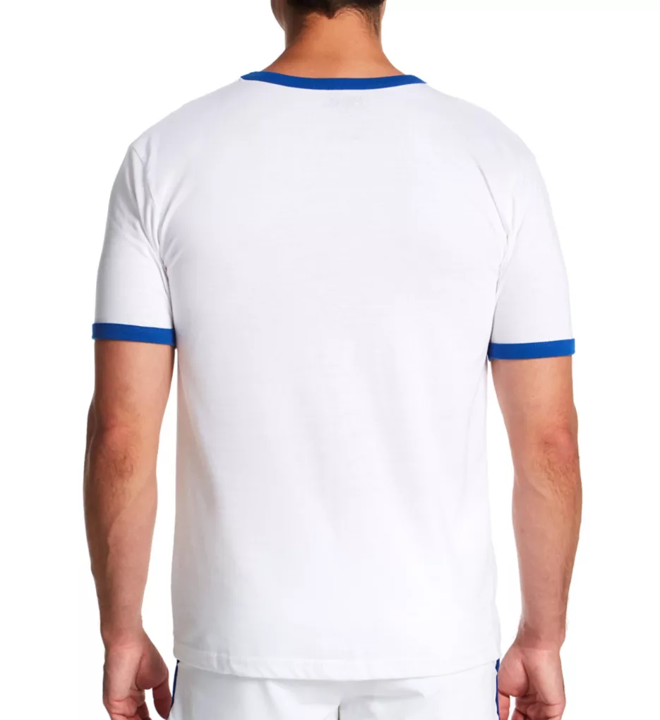 Classic Ringer Cotton-Blend T-Shirt White S