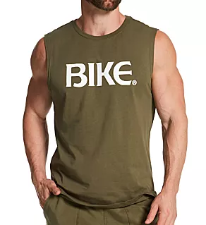 100% Cotton Sleeveless Logo T-Shirt OLVV XS