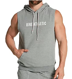 Sleeveless Soft French Terry Hoodie GRAY S