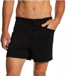 4 Inch Snap Button Coaches Short BLK S