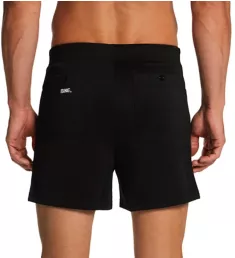 4 Inch Snap Button Coaches Short BLK S