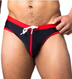 Coastline Swim Brief Black/Red S