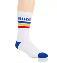 Compression Crew Sock WHT O/S