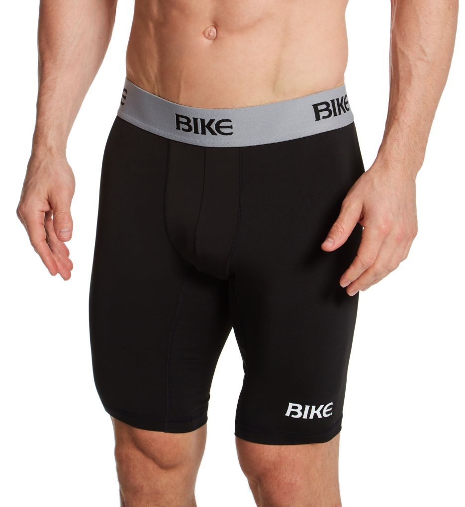 Base Layer Compression Short with Mesh Pouch BLK XS by Bike