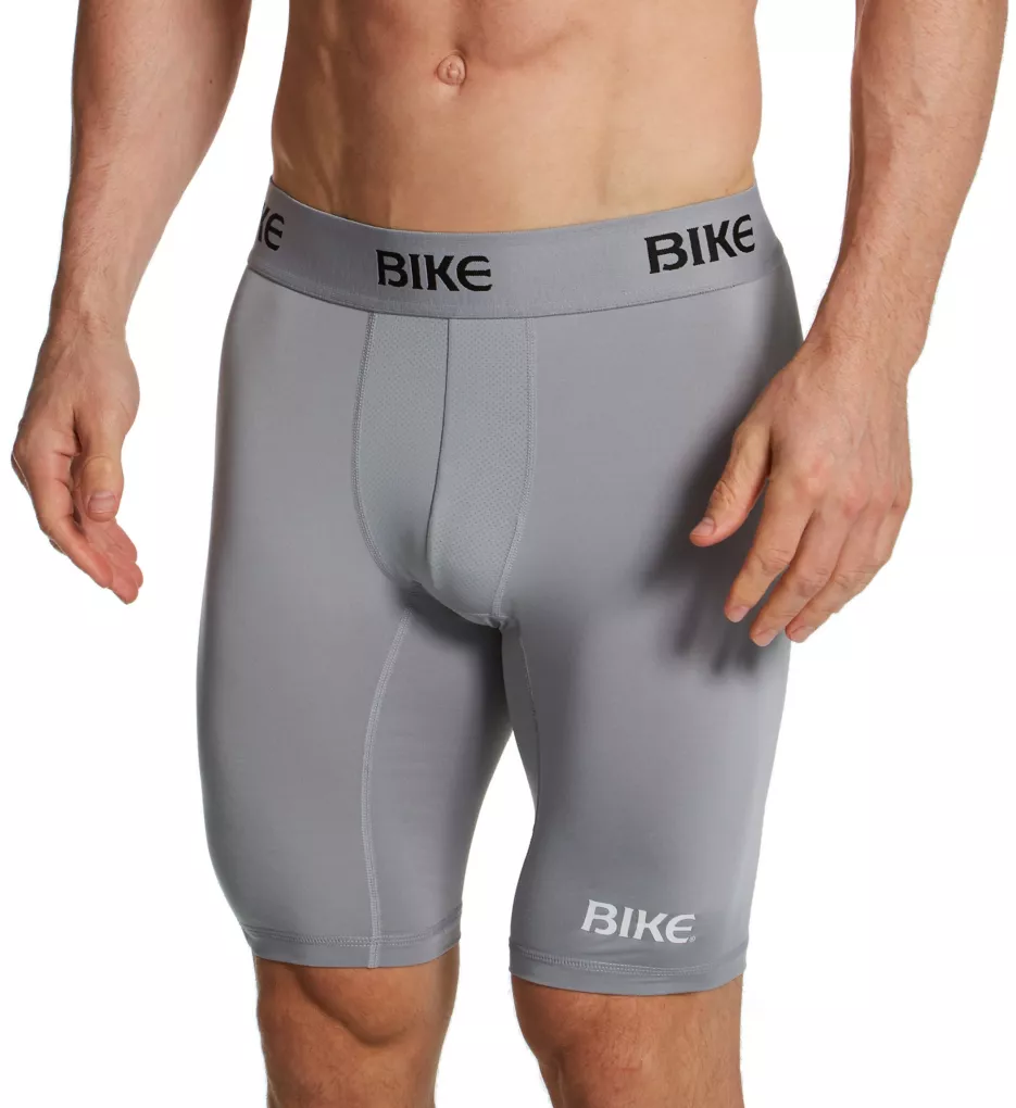 Base Layer Compression Short with Mesh Pouch GGRAY XS