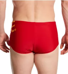 High Diver Square Leg Swim Trunk Red S