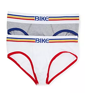 Cotton Stretch Logo Brief - 2 Pack