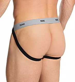 Swimmer Cut Jockstrap BLK S