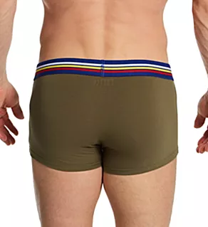 Cotton Stretch Logo Trunk - 2 Pack Black/Olive 2XL
