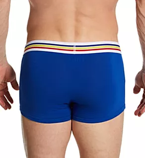 Cotton Stretch Logo Trunk - 2 Pack White/Royal 2XL