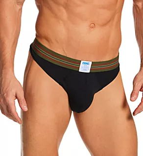 Active Modal Stretch Supportive Thong Underwear Black S