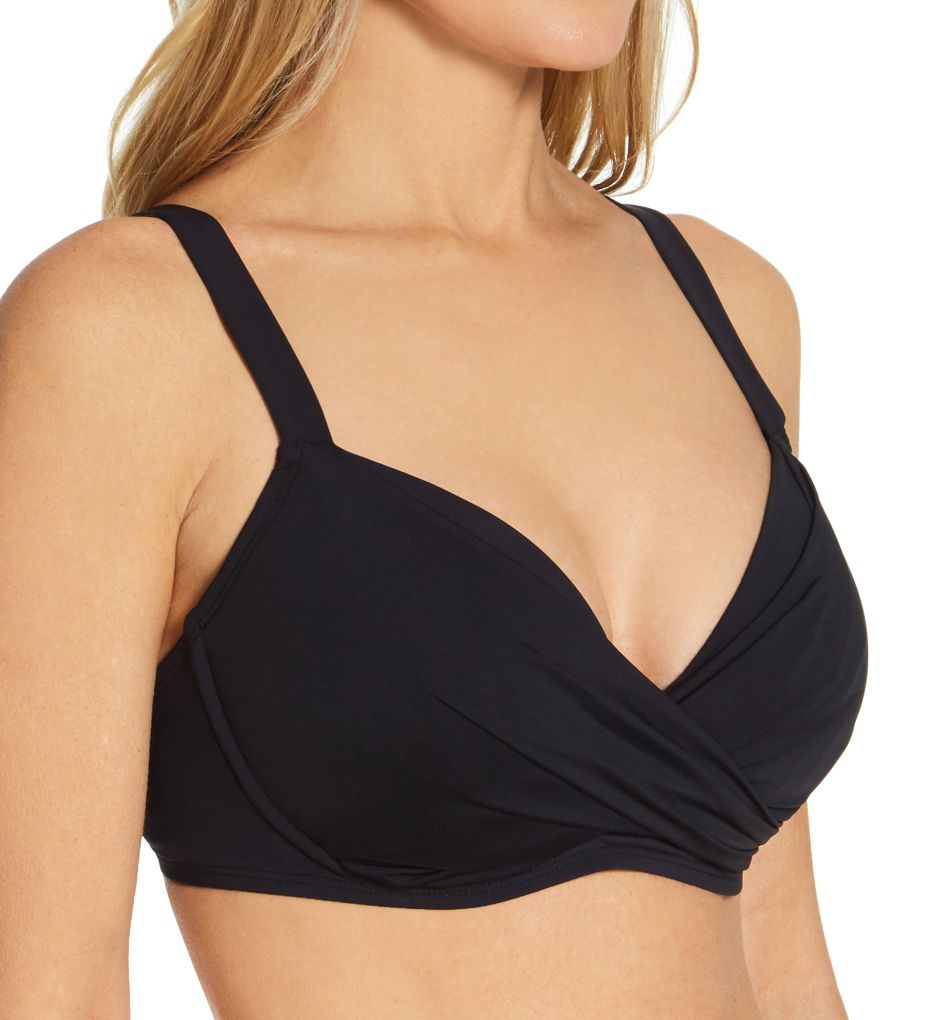 BLEU ROD BEATTIE WALK THE LINE D Cup Bikini Top - Navy