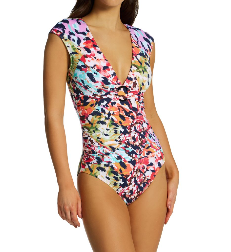 Party Animal Cap Sleeve Mio One Piece Swimsuit