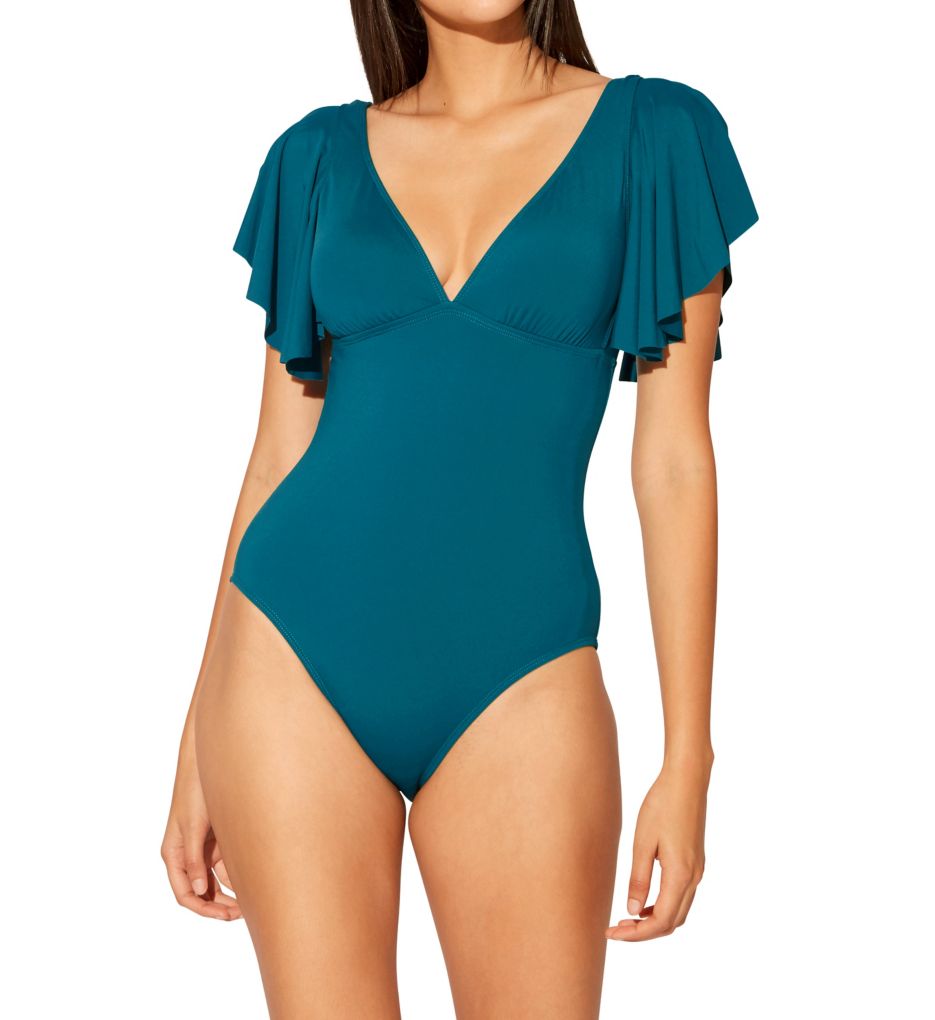 Rufflicious Ruffle Sleeve Mio One Piece Swimsuit-acs