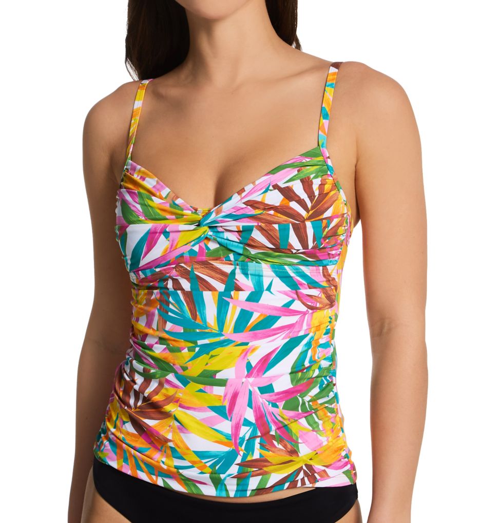 Bleu Rod Beattie Tropical Flight Key Hole High Neck Tankini Top - Key West  Swimwear