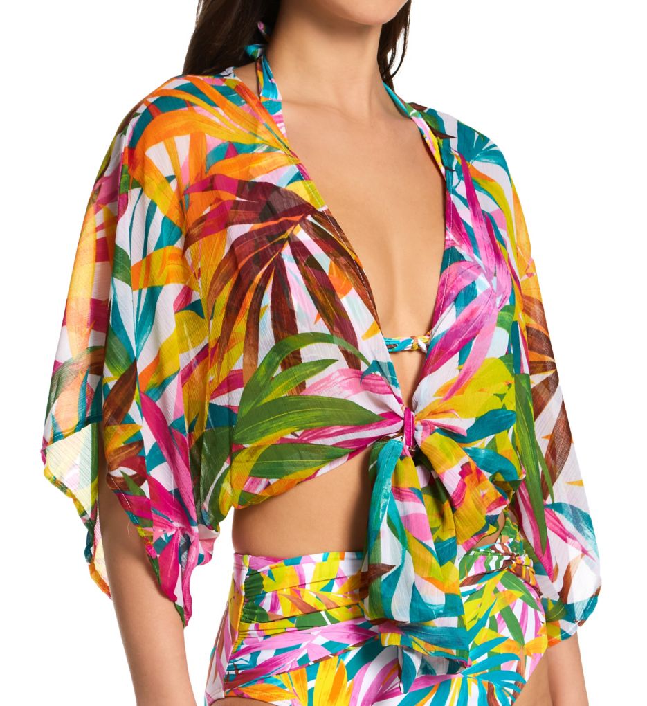 Fantasy Island Chiffon Shirt Cover Up-fs