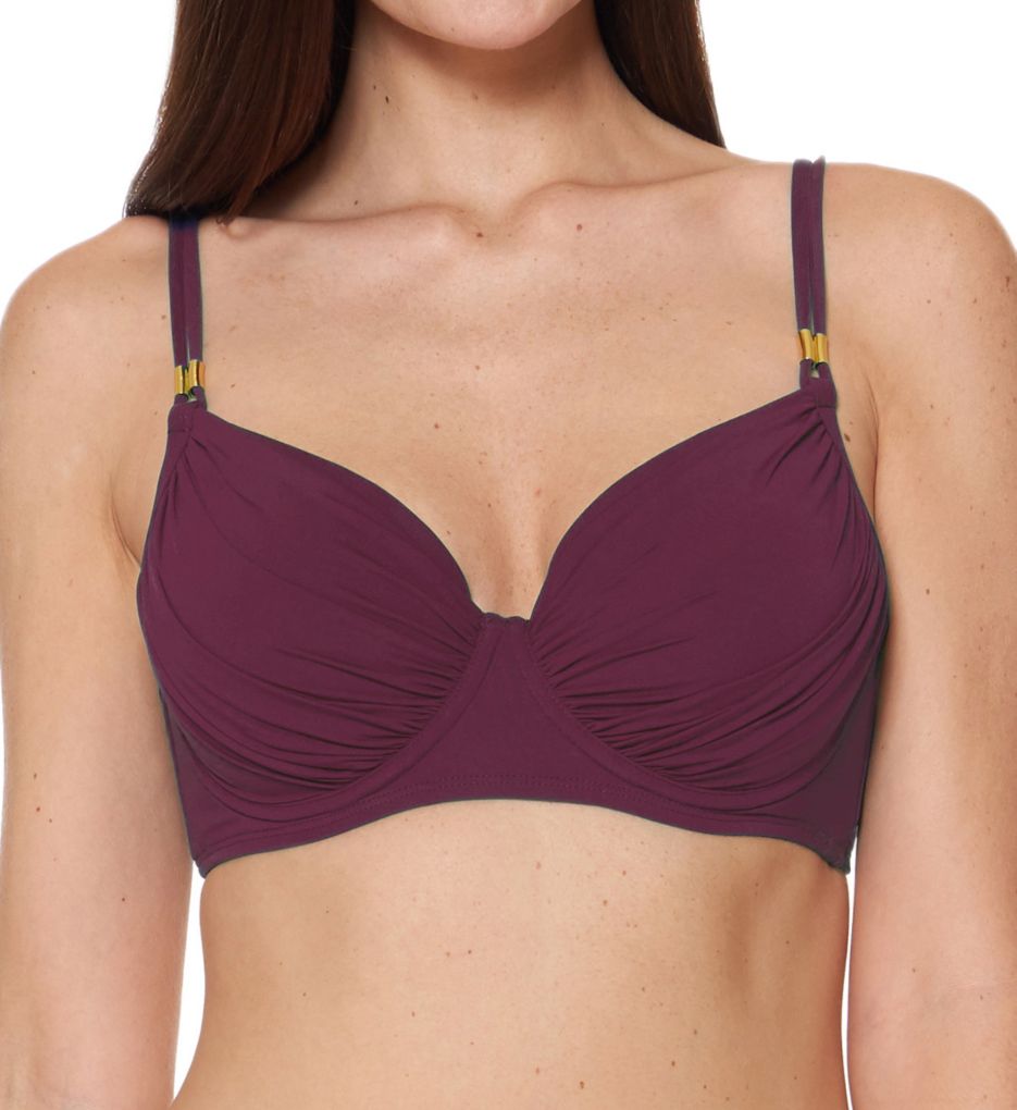 purple swim top