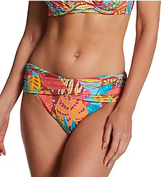 The Heat Is On Sarong Hipster Swim Bottom Multi 6