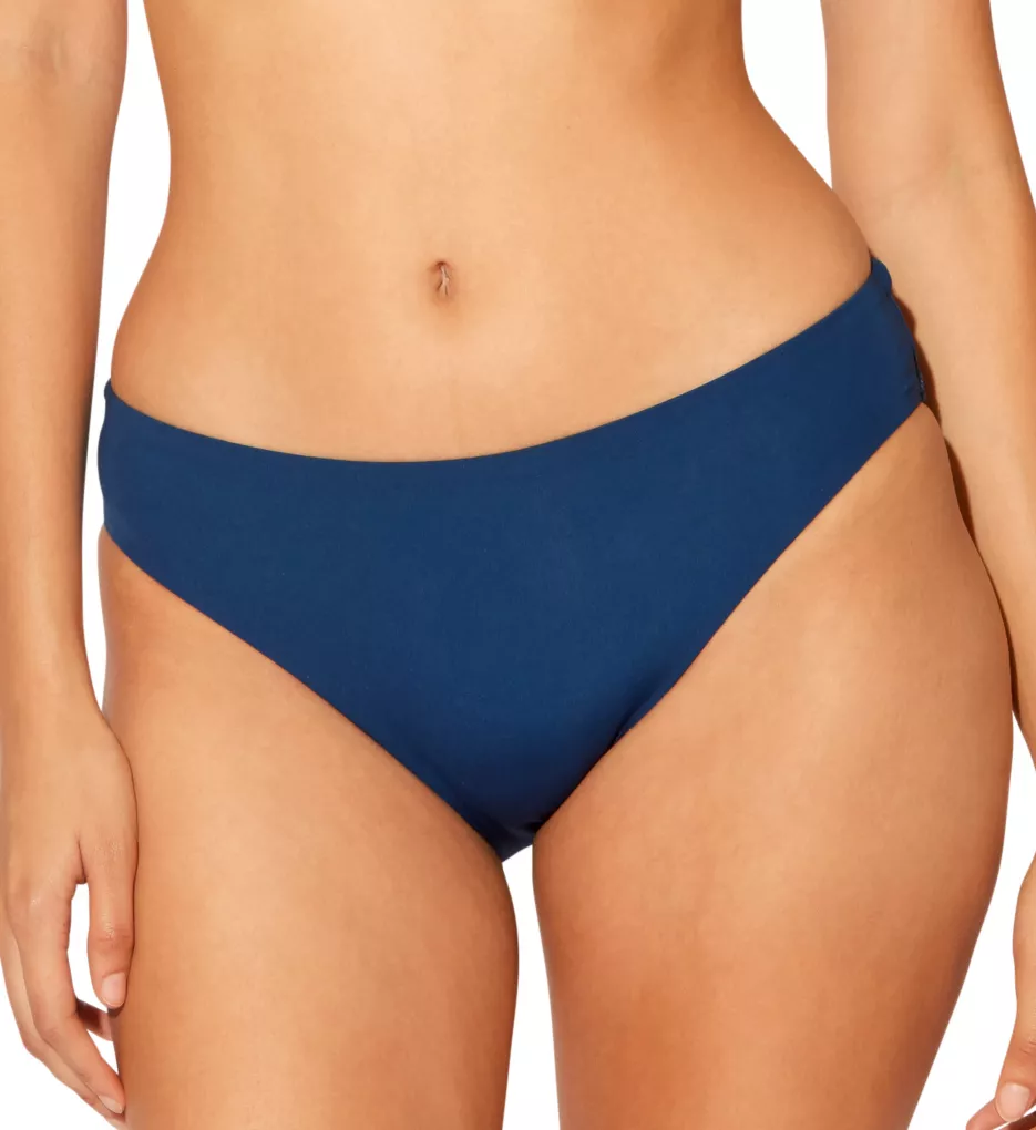Rufflicious Ruched Back Low Rise Swim Bottom Navy 6