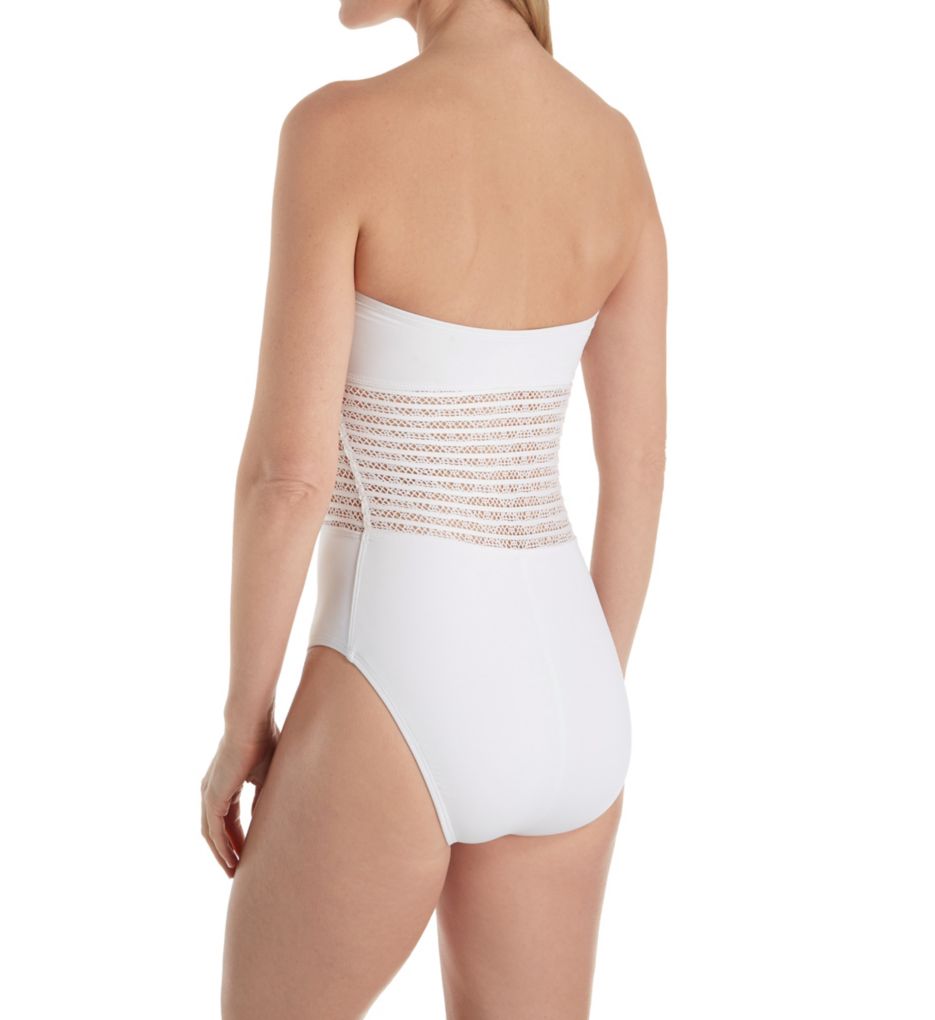 Get In Line Bandeau One Piece Swimsuit