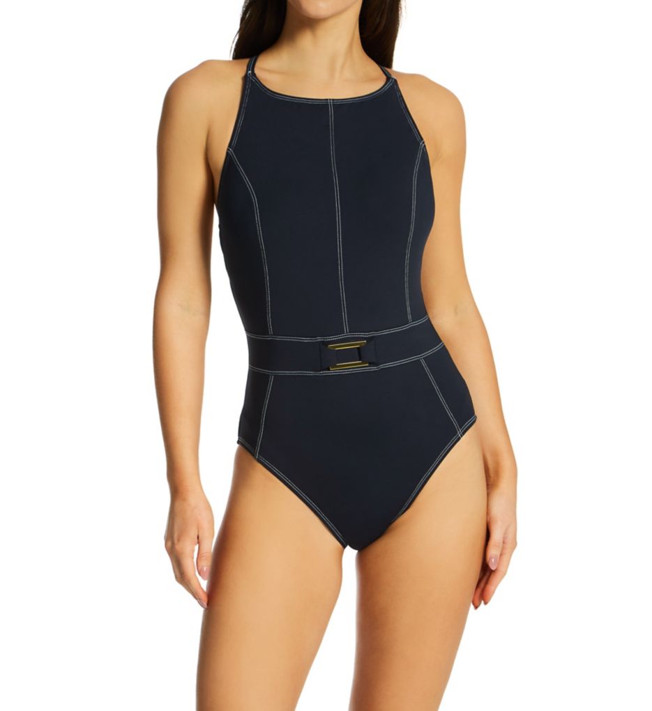 A Fine Line Cross Back Mio One Piece Swimsuit