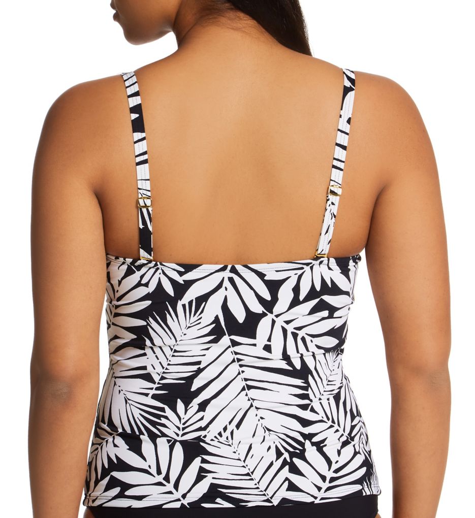 Urban Oasis Tie Front Tankini Swim Top