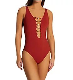 Paradise Found Lace Down One Piece Swimsuit Sienna 4