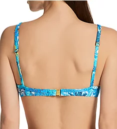 Paradise Found Underwire Molded Swim Top Oahu Teal 4