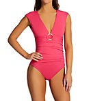 Ring Me Up Cap Sleeve One Piece Swimsuit