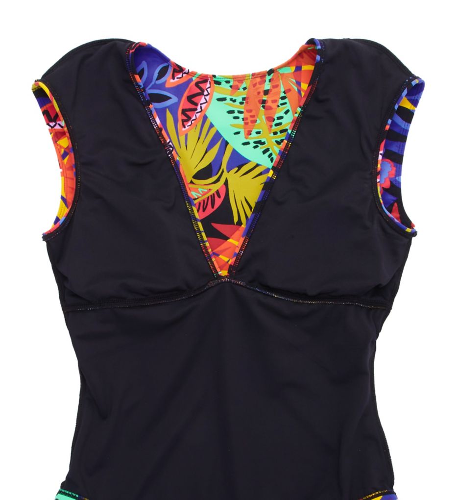 Bleu Rod Beattie Night Safari Cap Sleeve Mio One Piece Swimsuit S23767 - Image 4