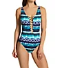 Bleu Rod Beattie Sun, Sea And Sand Lattice Front One Piece Swimsuit SS22299 - Image 1