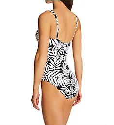 Urban Oasis Shirred Bandeau One Piece Swimsuit