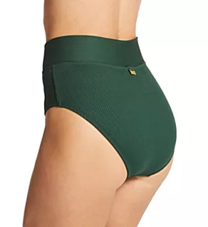Walk The Line High Waist Cross Band Swim Bottom