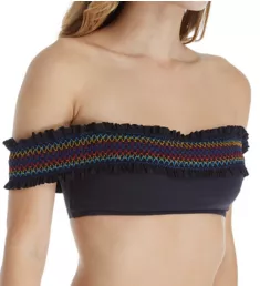 Smock It To Ya Off The Shoulder Bandeau Swim Top