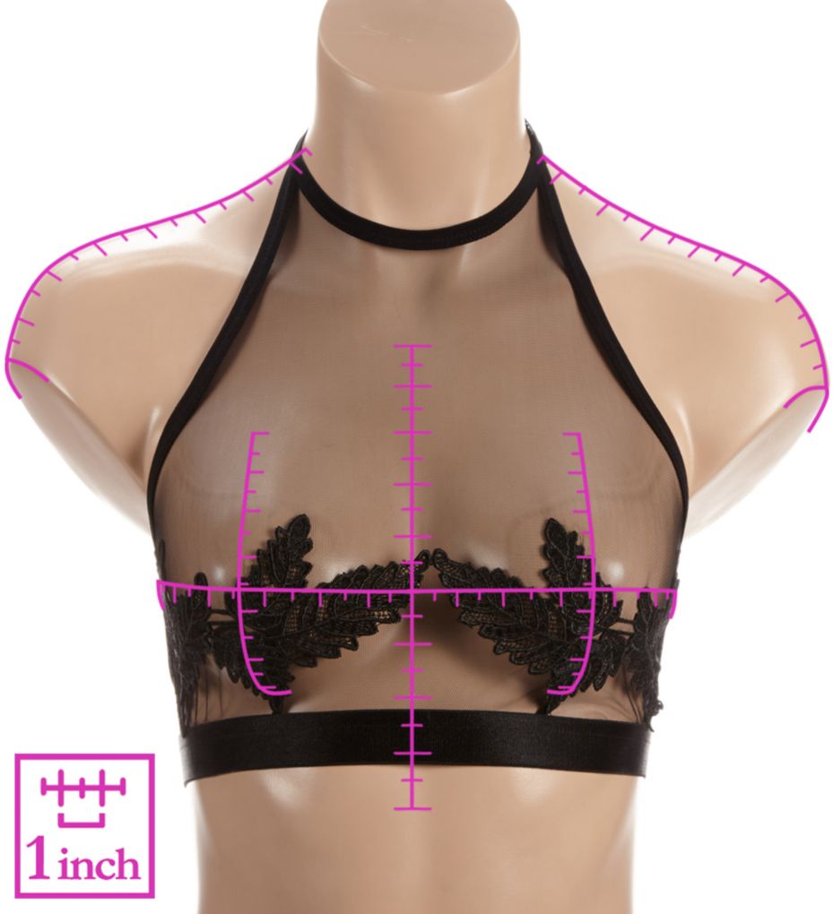 Gia High Neck Mesh Wireless Bra-ns7