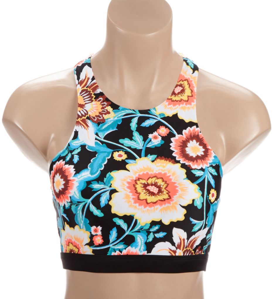 Ambrosia Spur High Neck Mesh Racerback Sports Bra-fs