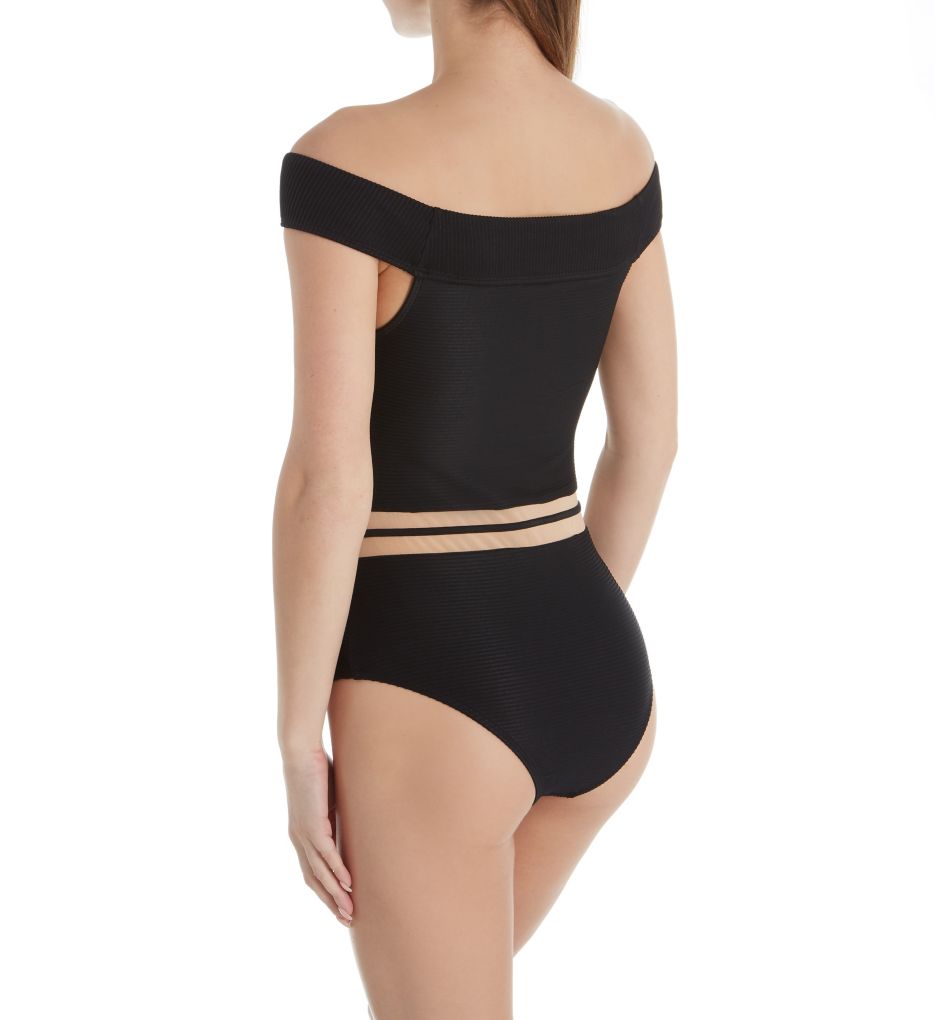 Scandal Vice Off The Shoulder One Piece Swimsuit-bs